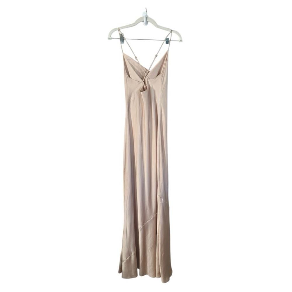 Show Me Your MuMu Cream Slip Dress Cowl Neck Sleeveless - Picture 6 of 12
